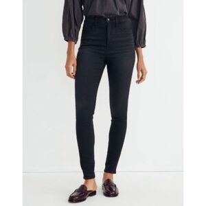 Madewell 11" High Rise Skinny Jeans Black Size 29